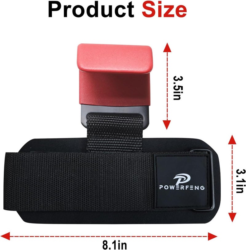 powerfeng Lifting Hooks for Weight Lifting: Weightlifting Hooks Wrist Straps Hand Grip Support for Deadlift Weightlifting Gym Gloves for Men & Women - Image 2